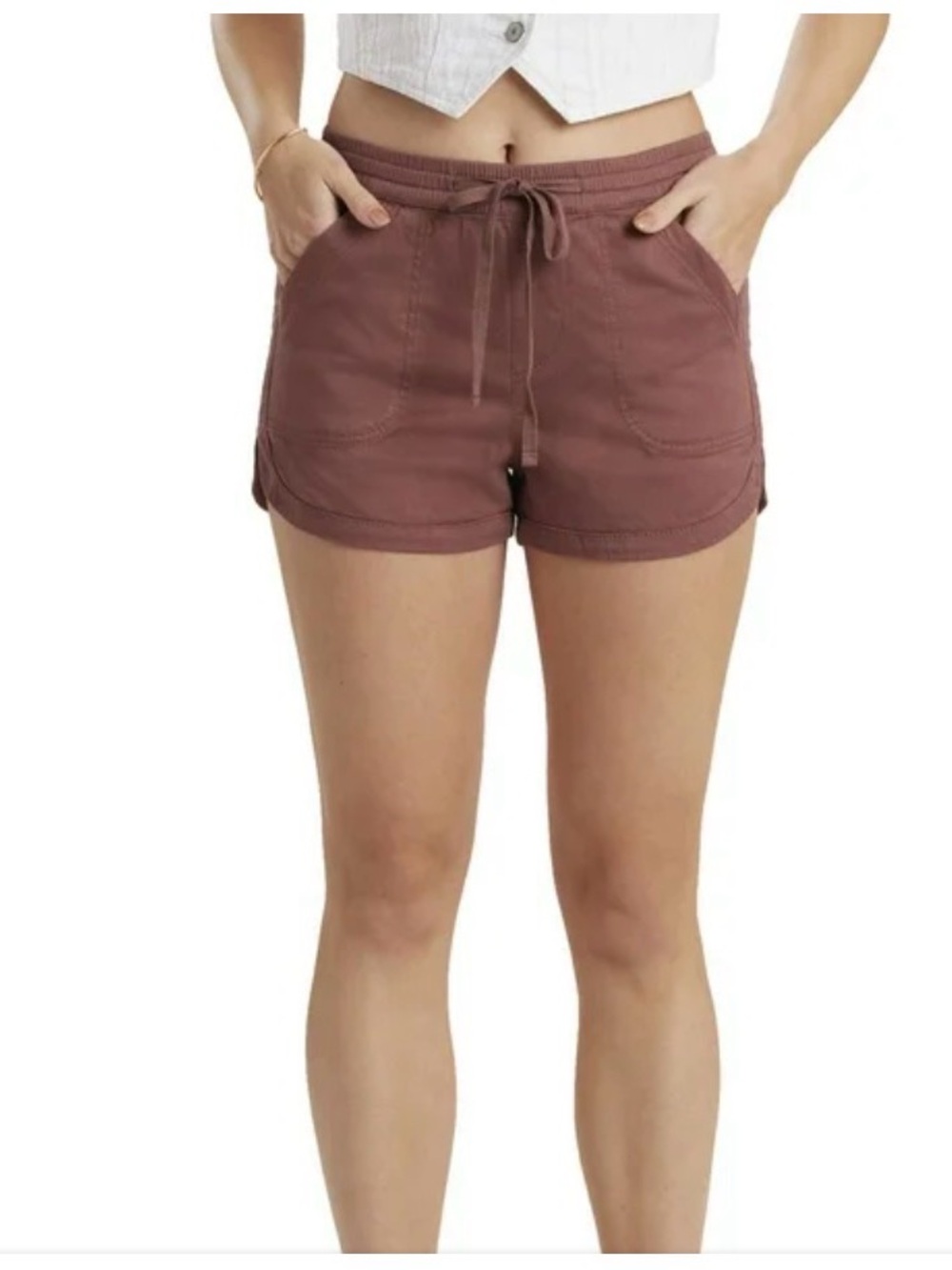 UNIONBAY Burnt Orange Casual Shorts with Drawstring